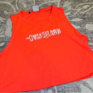 Gymshark Neon Orange/Pink Crop Tank